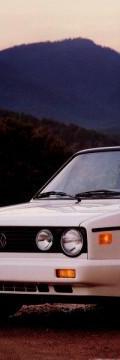 VOLKSWAGEN Golf I Cabrio (155) 1.5 (70 Hp) Technical сharacteristics
